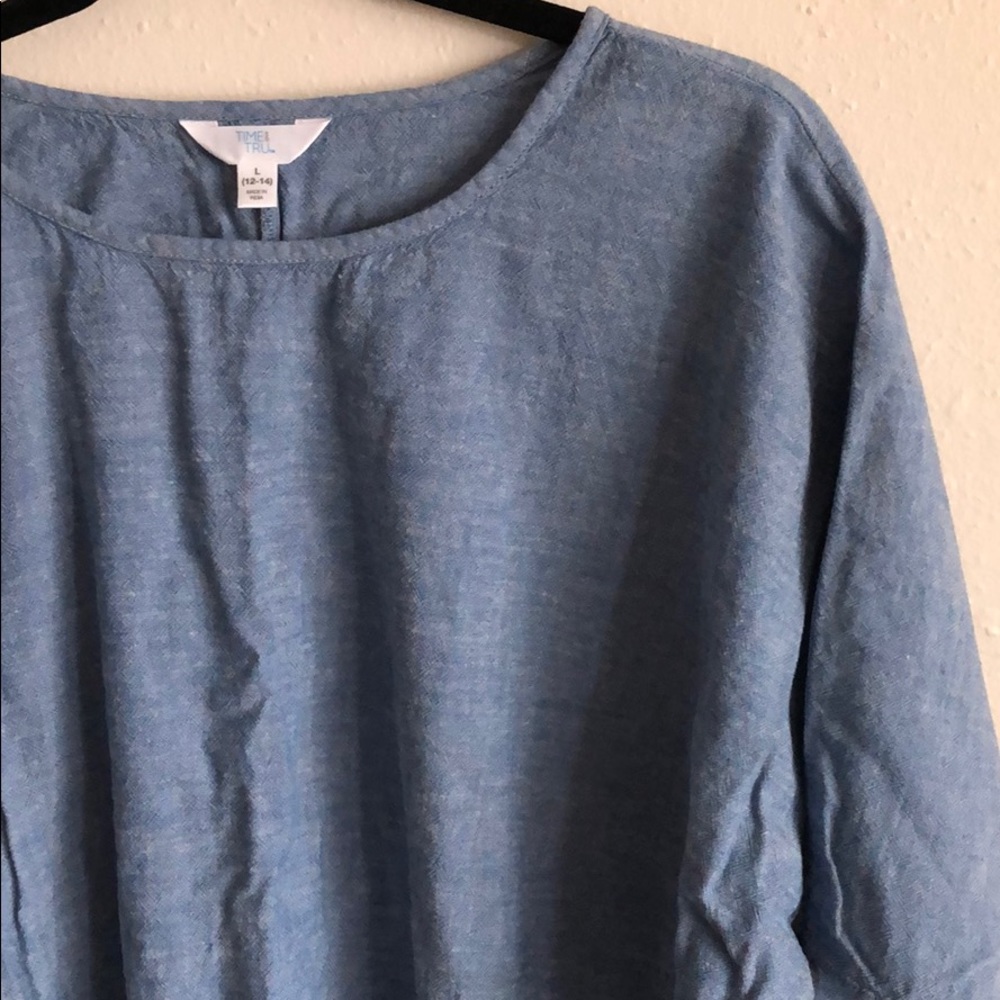 Light blue loose top